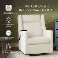 Kiwi Deluxe Power Recliner + Swivel Glider with Heat + Massage
