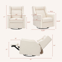 Kiwi Deluxe Power Recliner + Swivel Glider with Heat + Massage