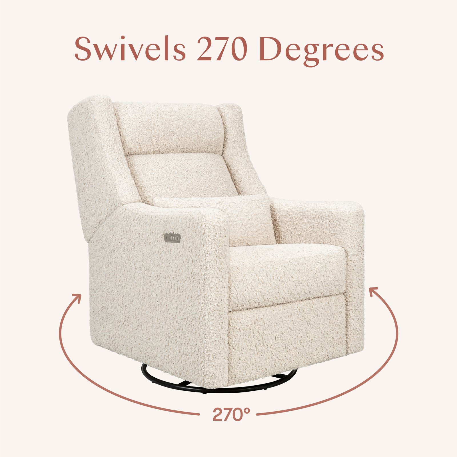 Kiwi Plus Power Recliner + Swivel Glider | Teddy Loop