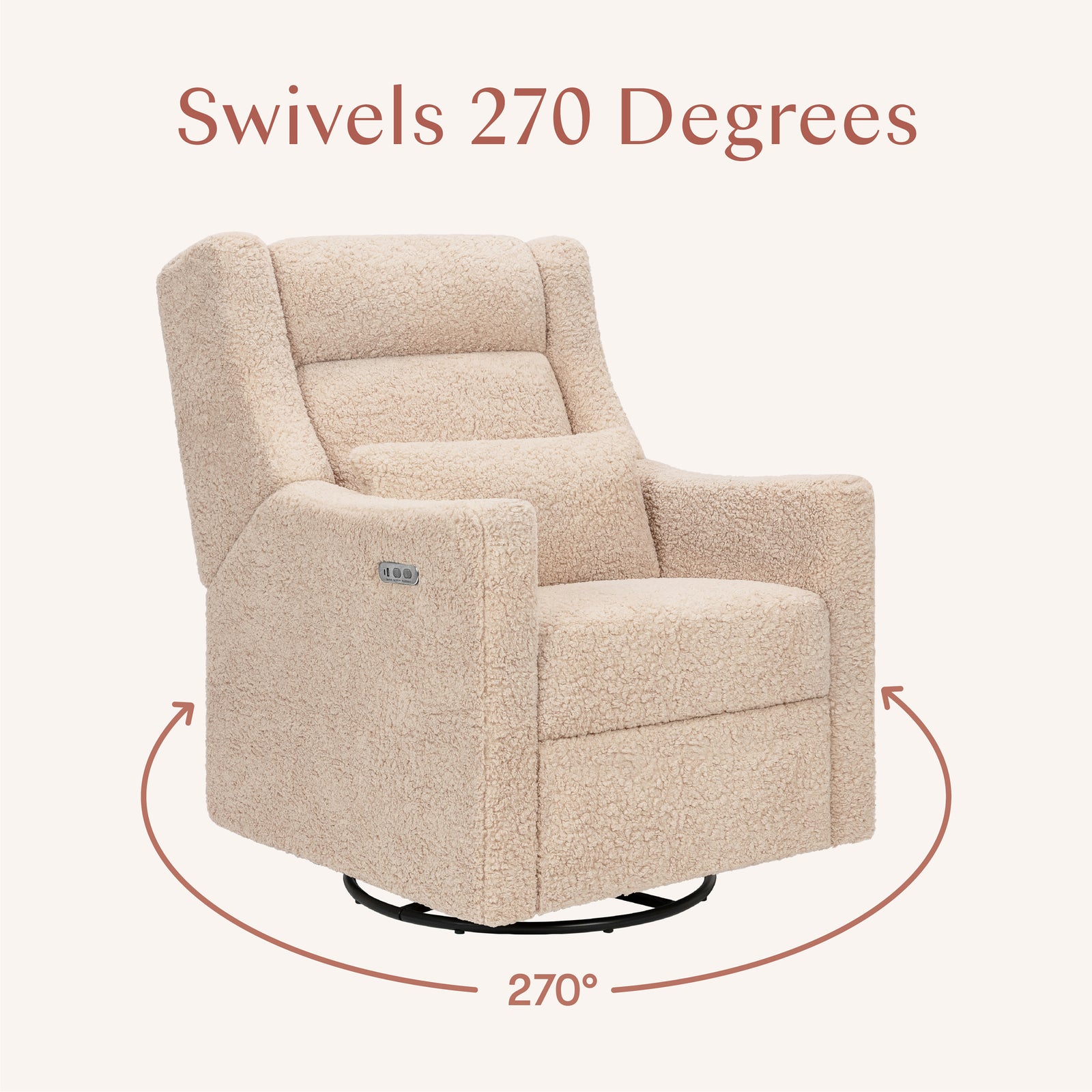 Kiwi Plus Power Recliner + Swivel Glider | Shearling