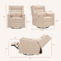Kiwi Plus Power Recliner + Swivel Glider | Shearling