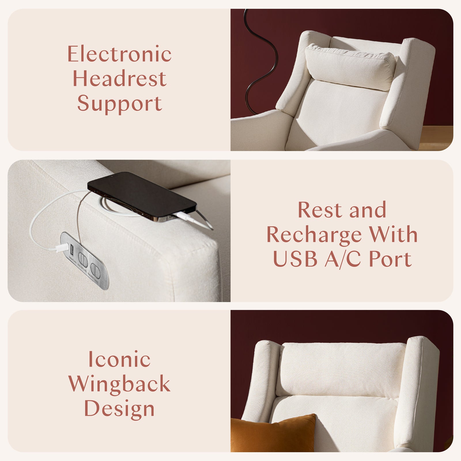 Kiwi Plus Power Recliner + Swivel Glider - Performance Eco-Weave