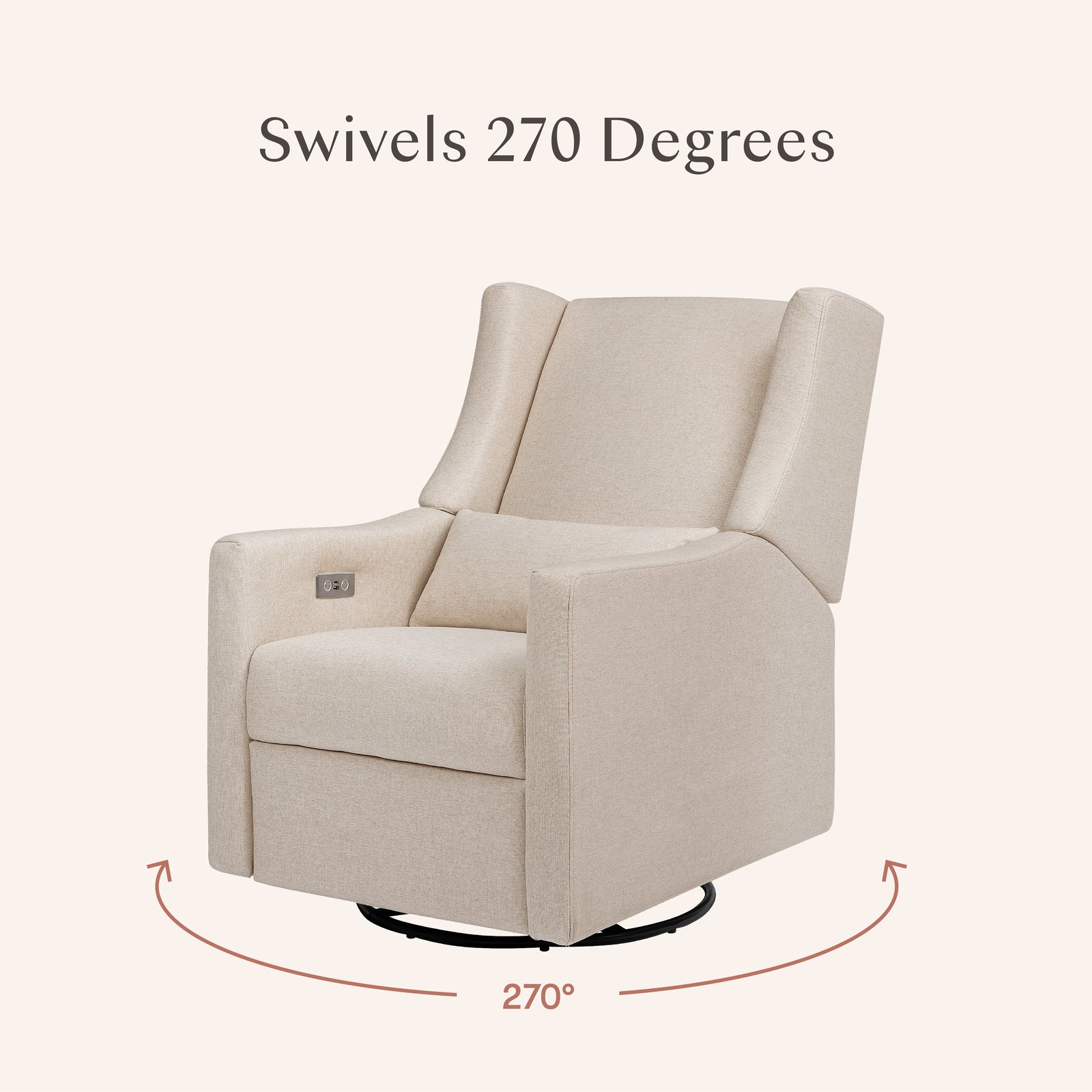 Kiwi Electronic Recliner + Swivel Glider | Eco-Performance Fabric