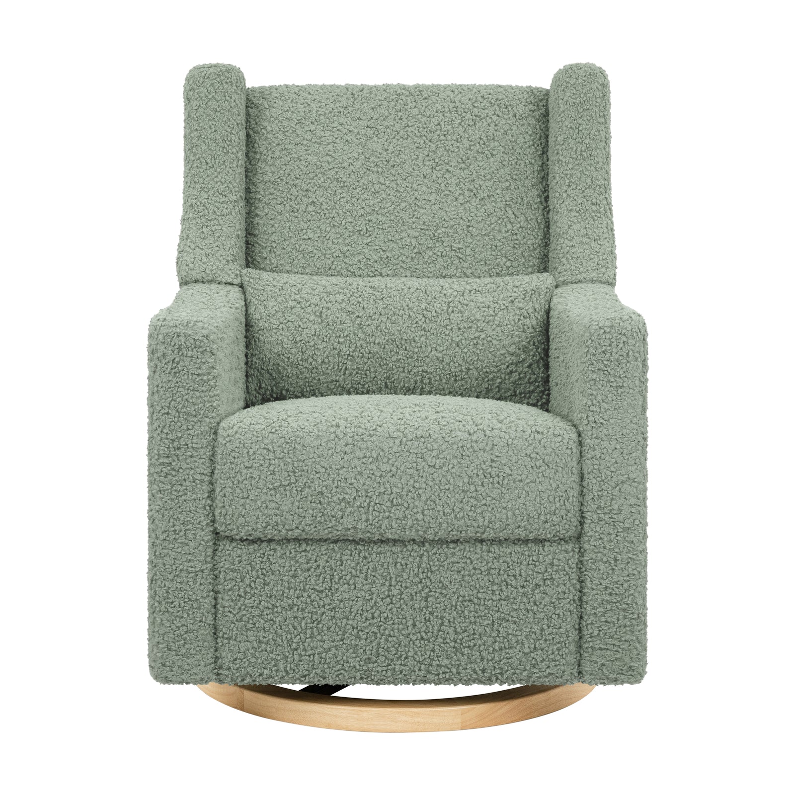 Kiwi Electronic Recliner + Swivel Glider | Teddy Loop w/ Light Wood Base