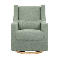 Kiwi Electronic Recliner + Swivel Glider | Teddy Loop w/ Light Wood Base