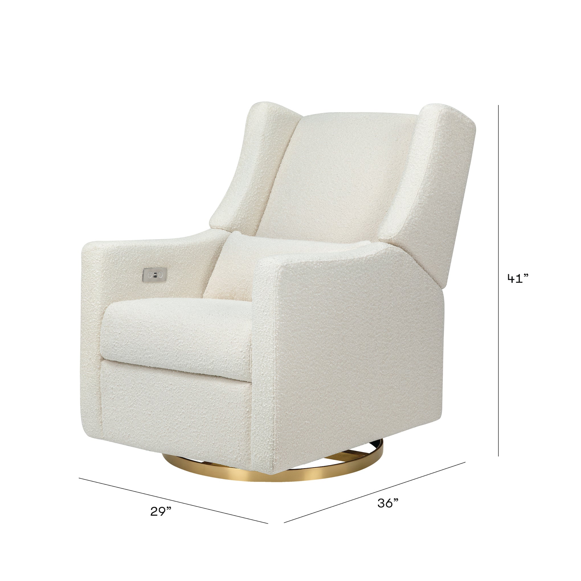 Kiwi reclining 2025 swivel glider