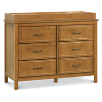 DaVinci Charlie 6 Drawer Double Dresser, Honey