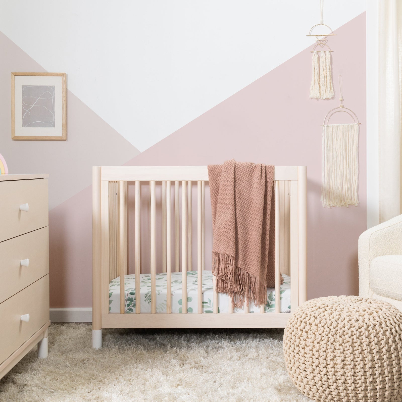 Gelato 4-in-1 Convertible Mini Crib - Washed Natural - Project Nursery