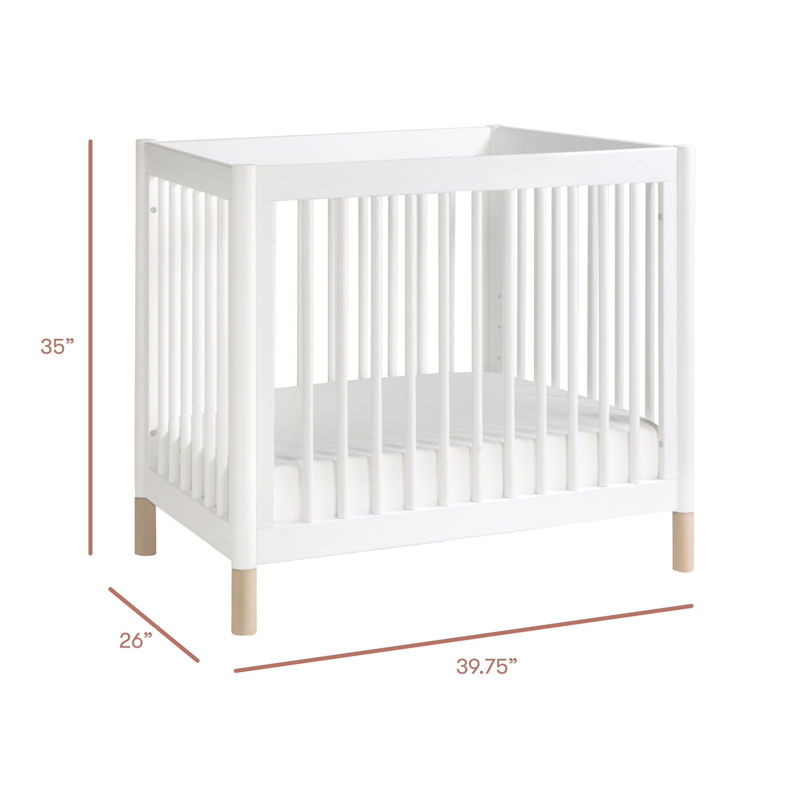 Gelato 4-in-1 Convertible Mini Crib