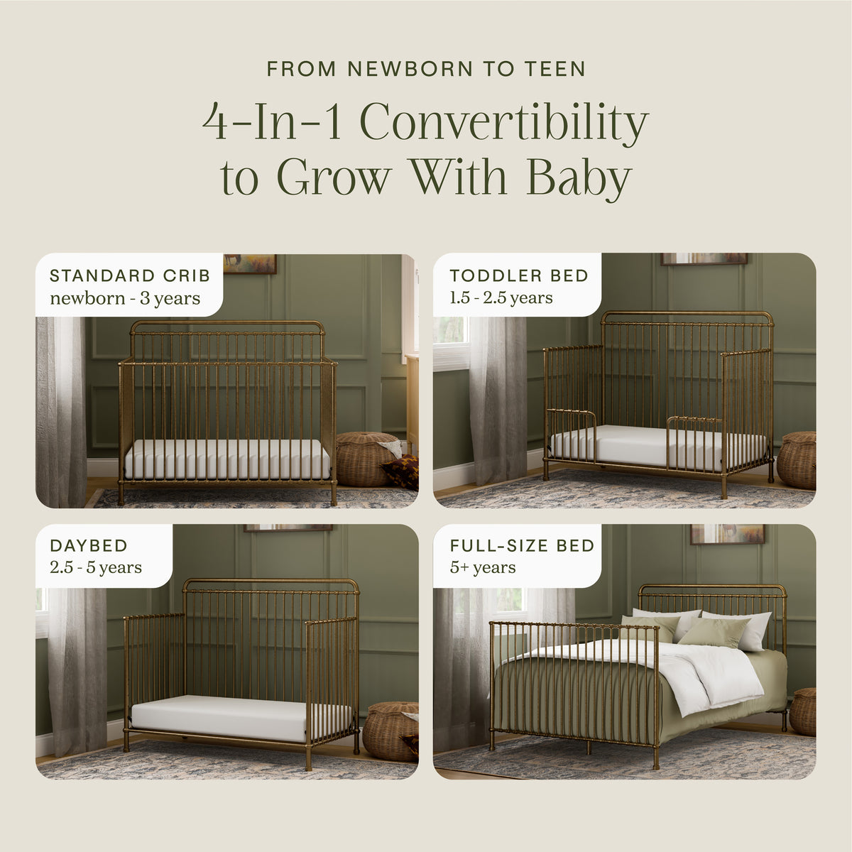 Winston 4-in-1 Convertible Crib