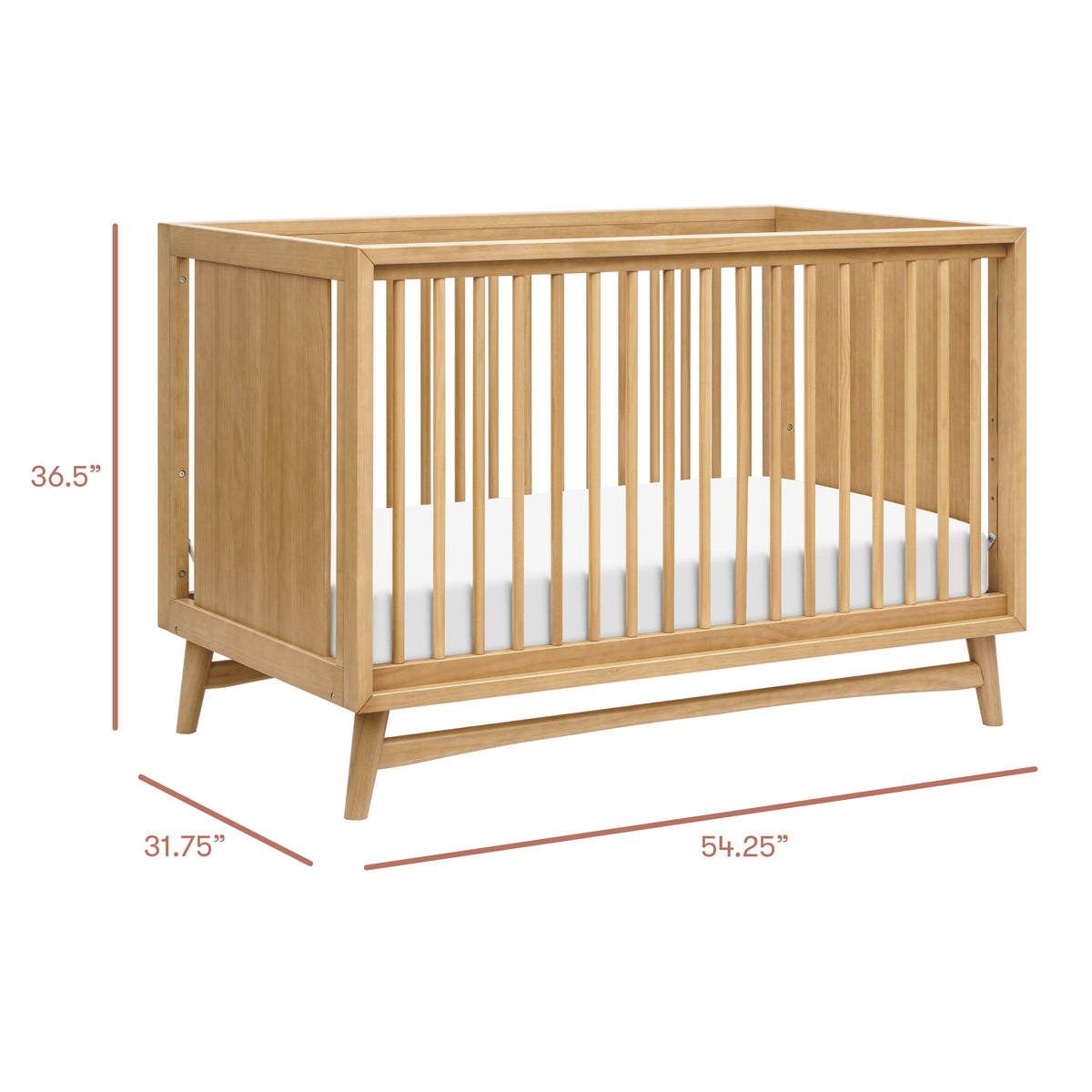Peggy 3-in-1 Convertible Crib with Toddler Bed Conversion Kit