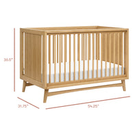 Peggy 3-in-1 Convertible Crib with Toddler Bed Conversion Kit