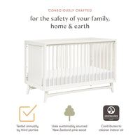 Peggy 3-in-1 Convertible Crib with Toddler Bed Conversion Kit