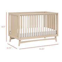 Peggy 3-in-1 Convertible Crib with Toddler Bed Conversion Kit