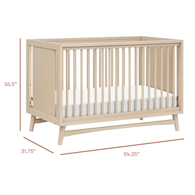 Peggy 3-in-1 Convertible Crib with Toddler Bed Conversion Kit