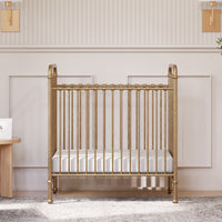 Abigail 3-in-1 Convertible Mini Crib - Vintage Gold