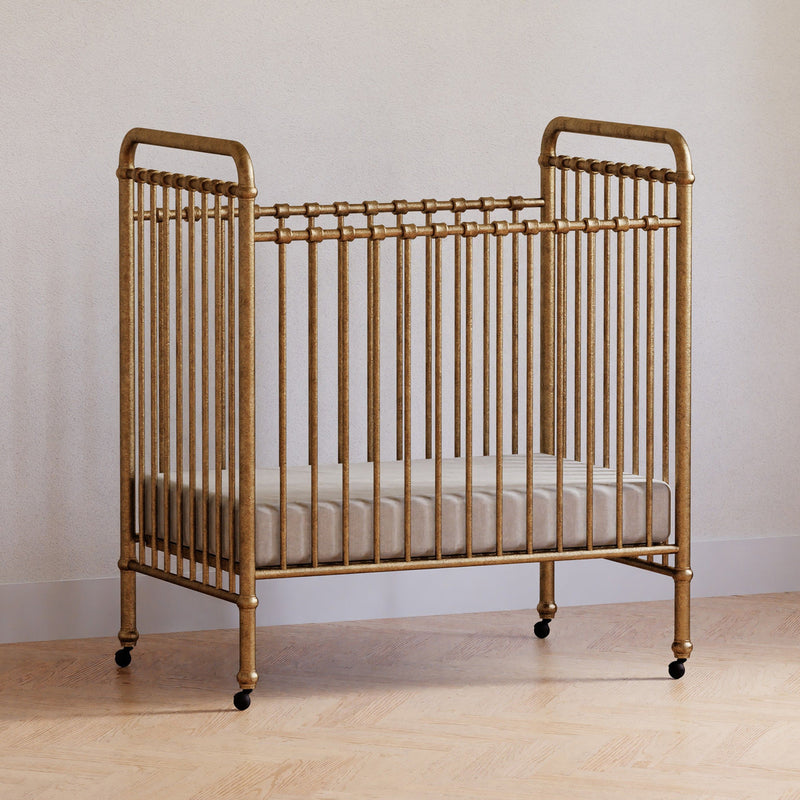 Abigail 3-in-1 Convertible Mini Crib - Vintage Gold