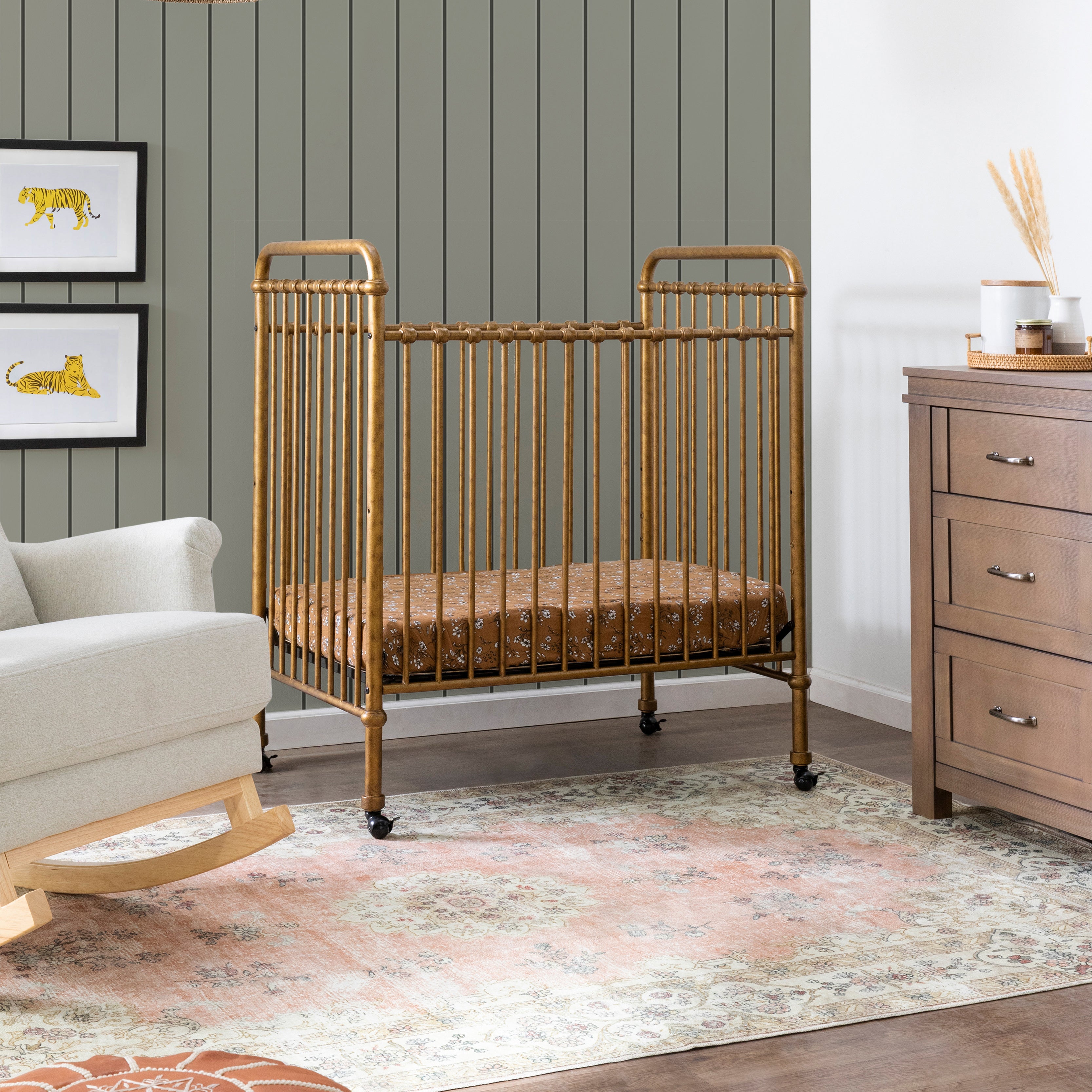 Abigail crib sale vintage gold