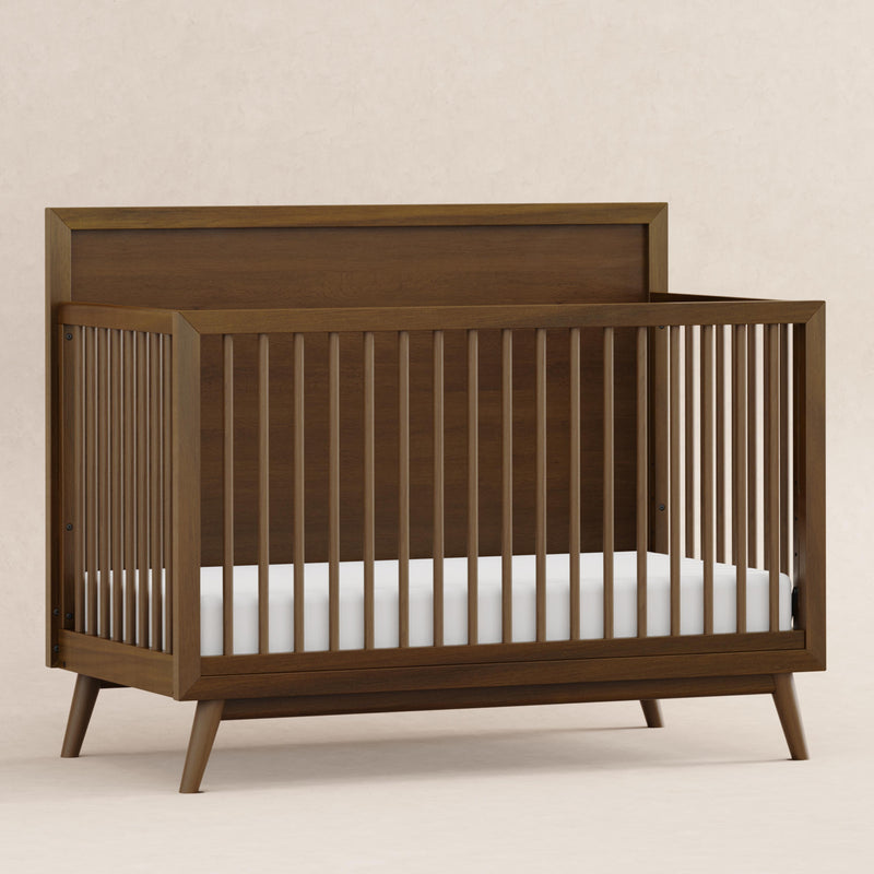 Palma 4-in-1 Convertible Crib with Toddler Bed Conversion Kit - Natural Walnut