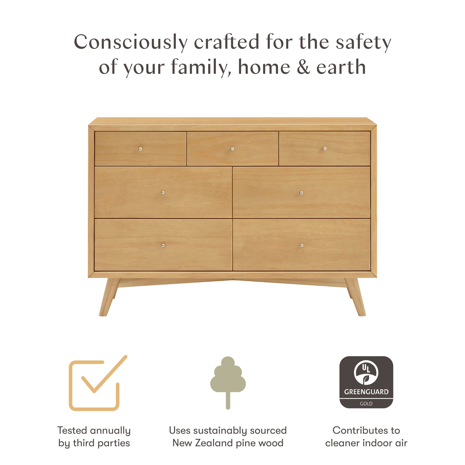 Palma 7-Drawer Wide Assembled Dresser (53")