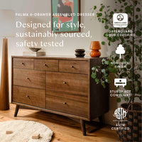 Palma 7-Drawer Wide Assembled Dresser (53")