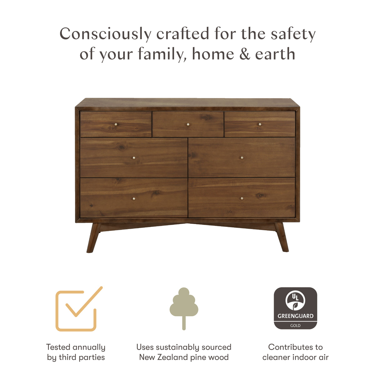Palma 7-Drawer Wide Assembled Dresser (53")
