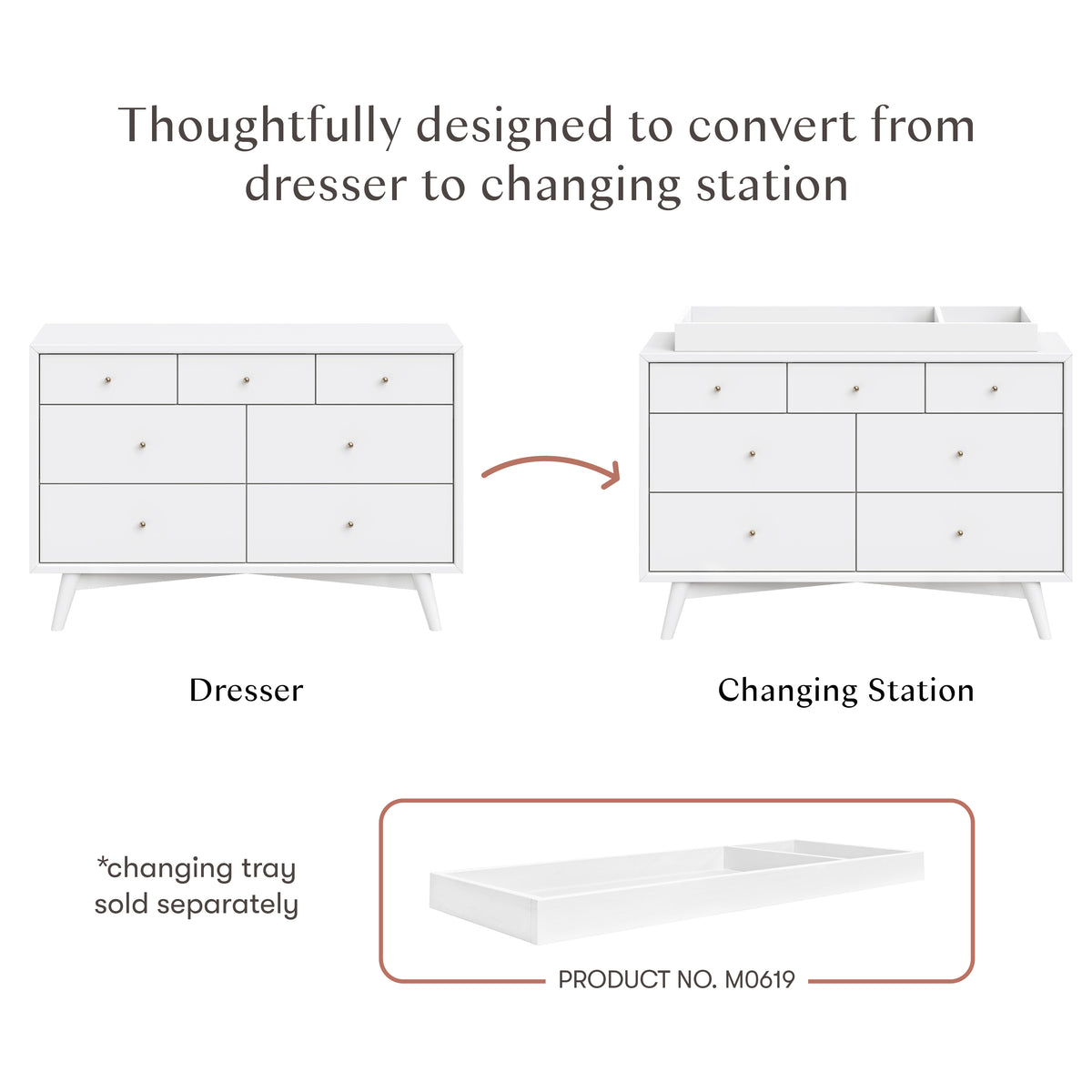 Palma 7-Drawer Wide Assembled Dresser (53")