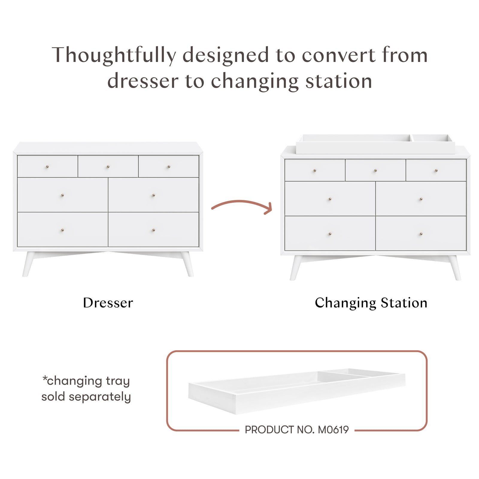 Palma 7-Drawer Wide Assembled Dresser (53")