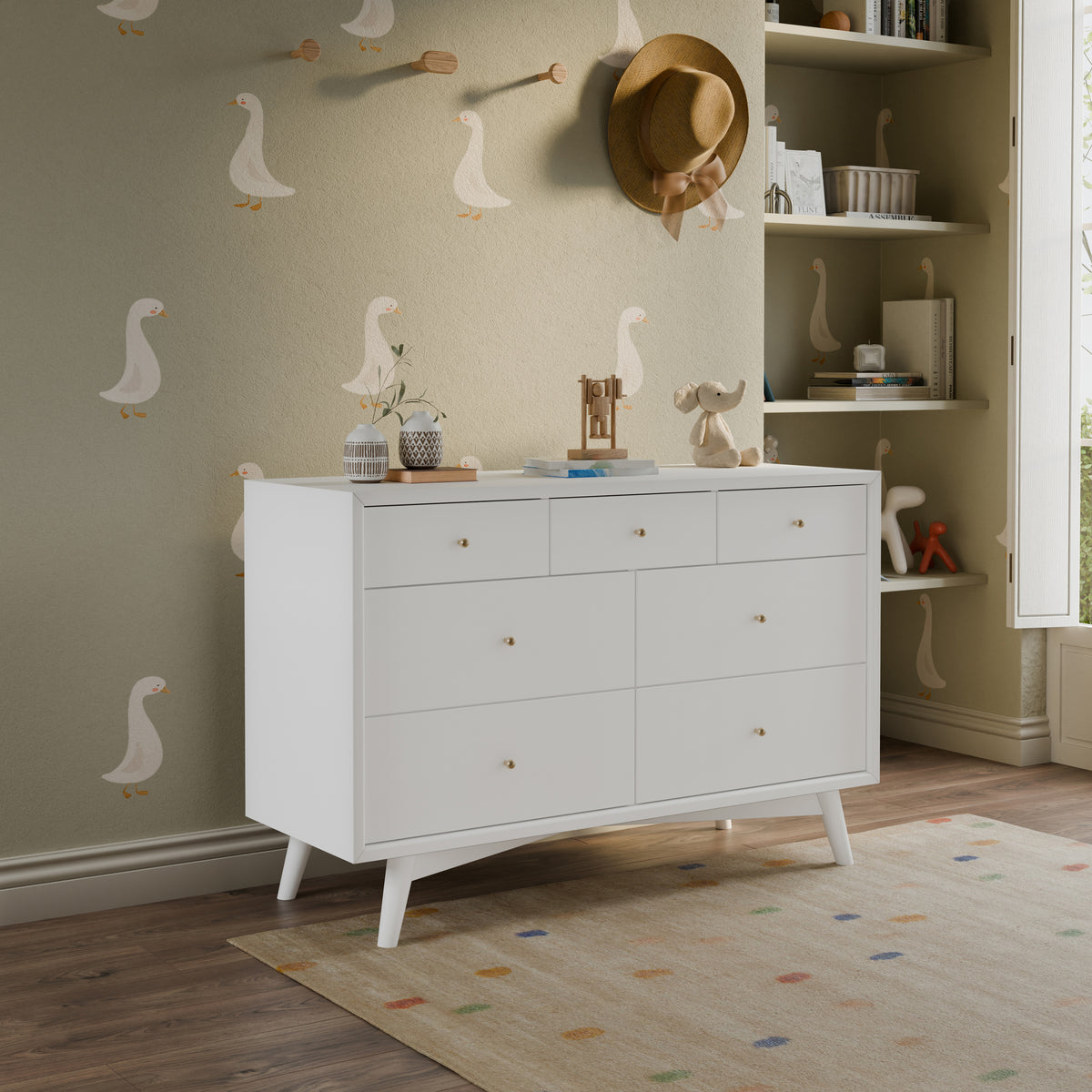 Palma 7-Drawer Wide Assembled Dresser (53")