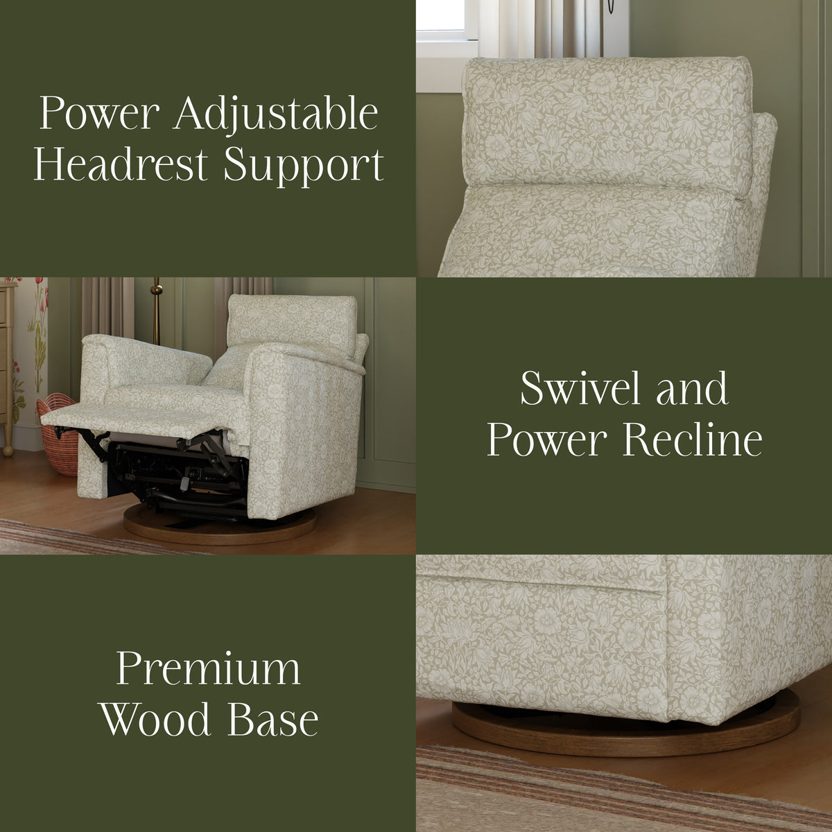 Morris & Co. x Namesake Willa Plus Power Glider Recliner with Power Headrest