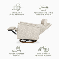 Morris & Co. x Namesake Willa Plus Power Glider Recliner with Power Headrest
