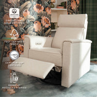 Willa Plus Power Recliner + Swivel Glider with Power Headrest | Eco Performance Fabric