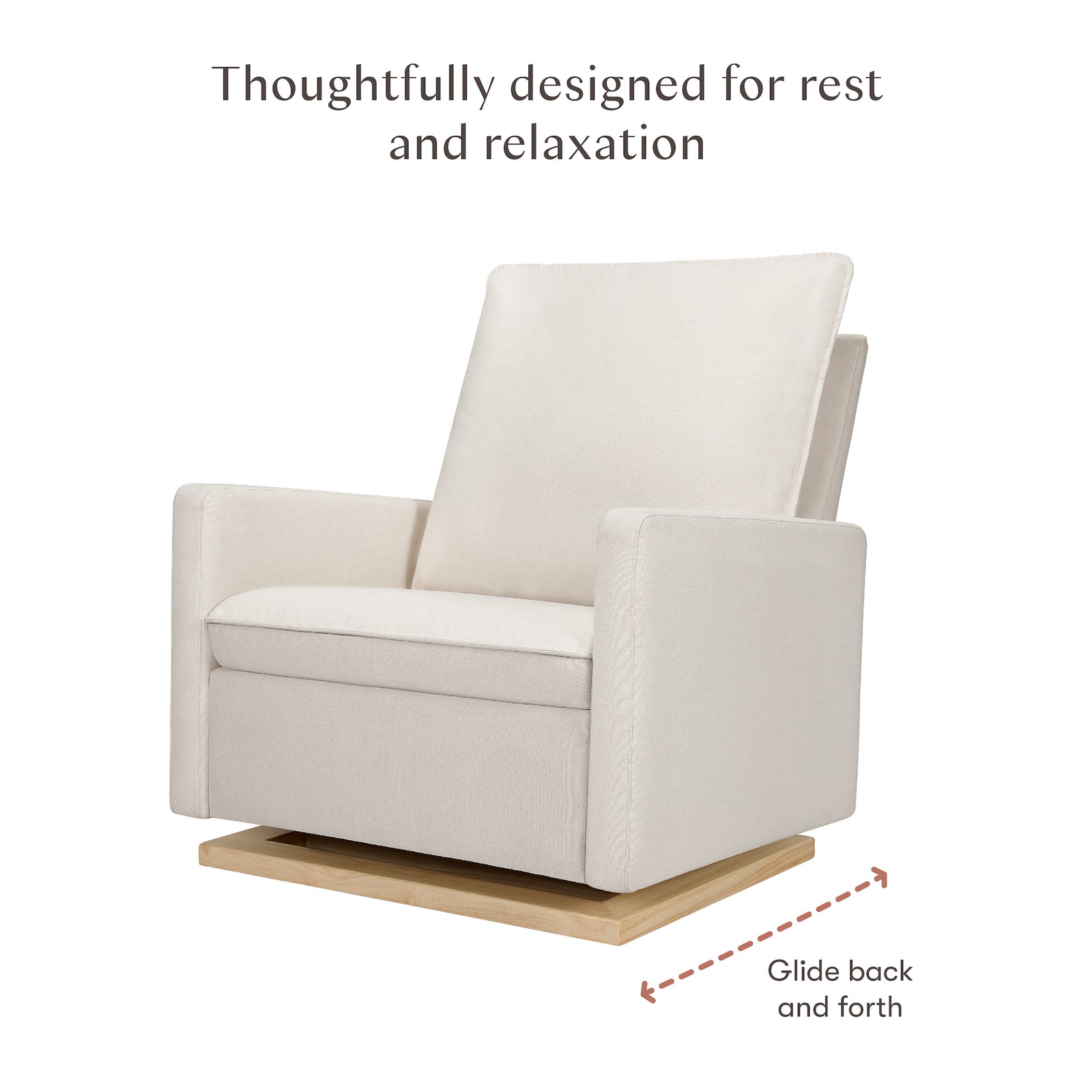 Cali Pillowback Chair-and-a-Half Glider | Eco-Performance Fabric