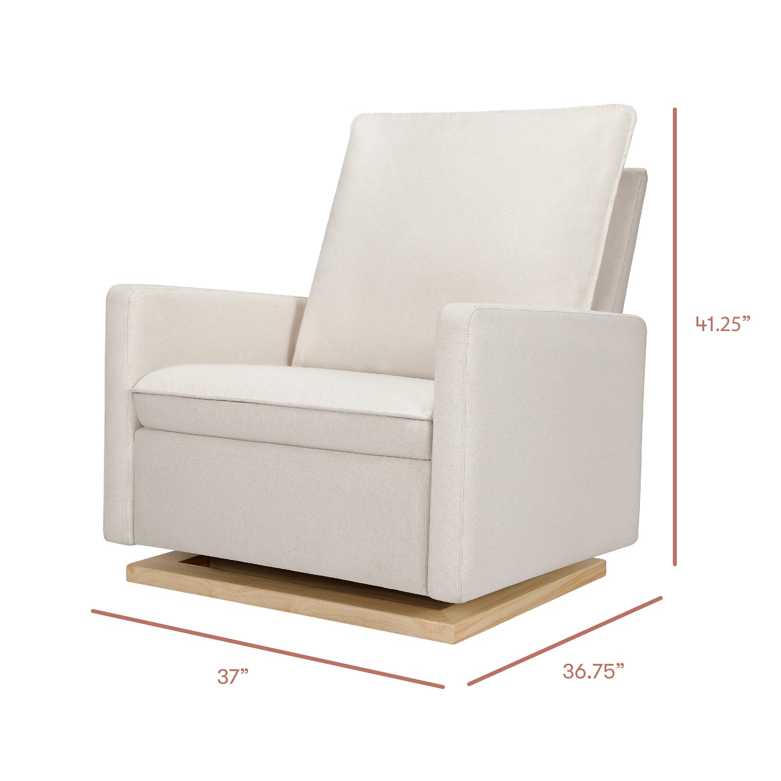 Cali Pillowback Chair-and-a-Half Glider | Eco-Performance Fabric