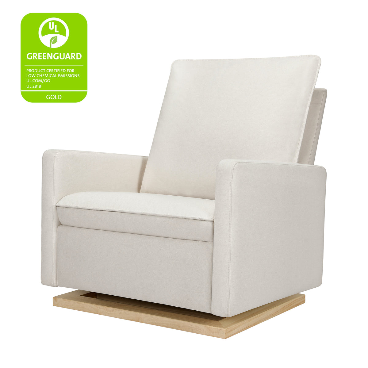Cali Pillowback Chair-and-a-Half Glider in Eco-Performance Fabric