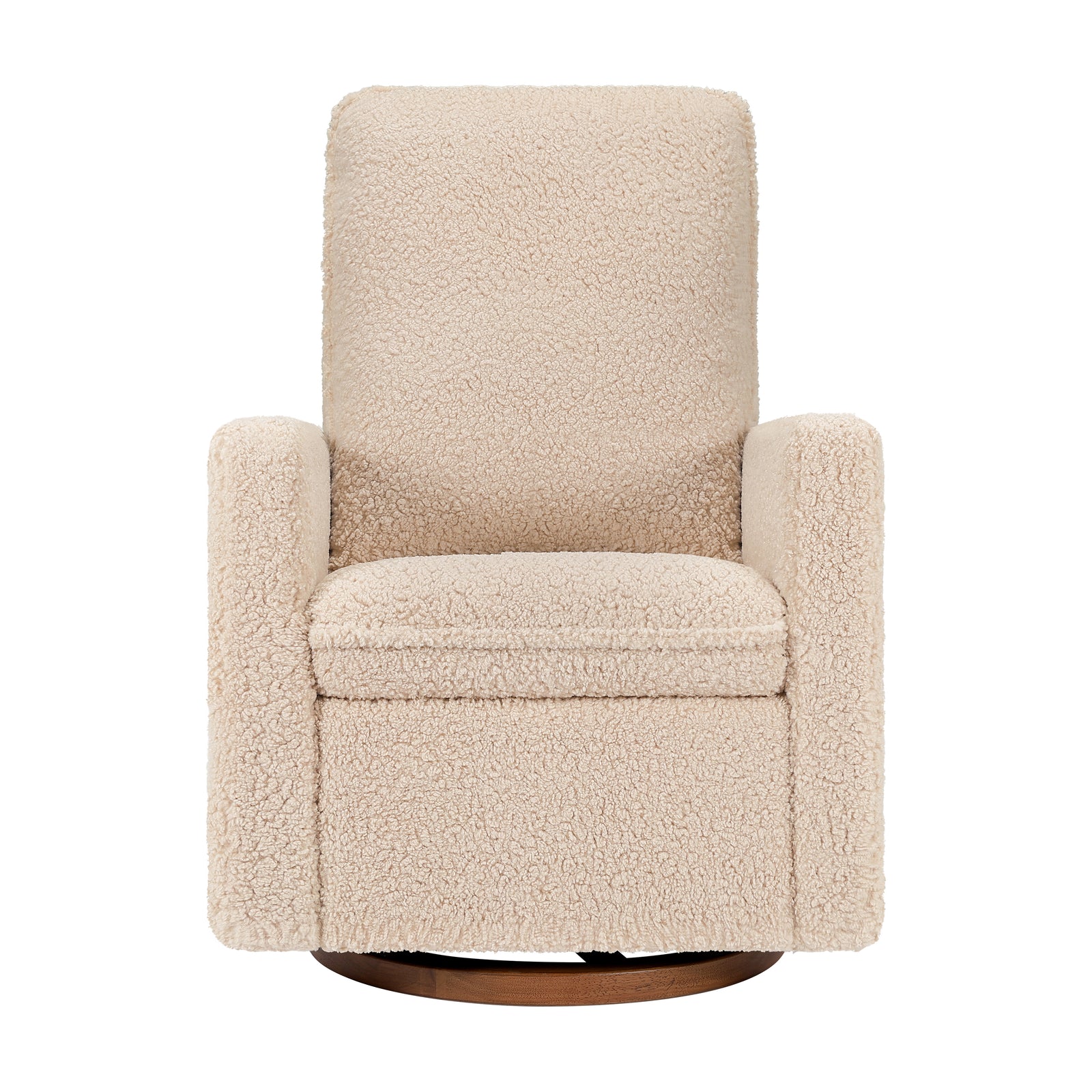 Cali Pillowback Swivel Glider | Shearling