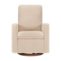 Cali Pillowback Swivel Glider | Shearling