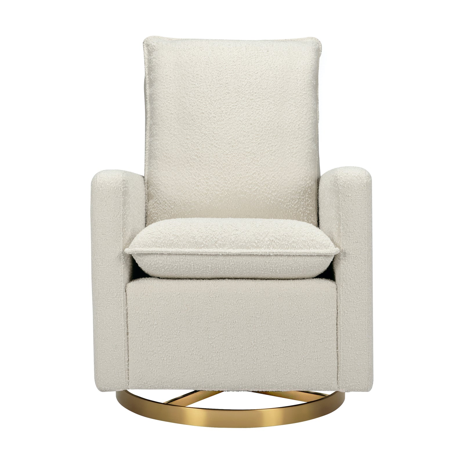 Cali Pillowback Swivel Glider | Boucle