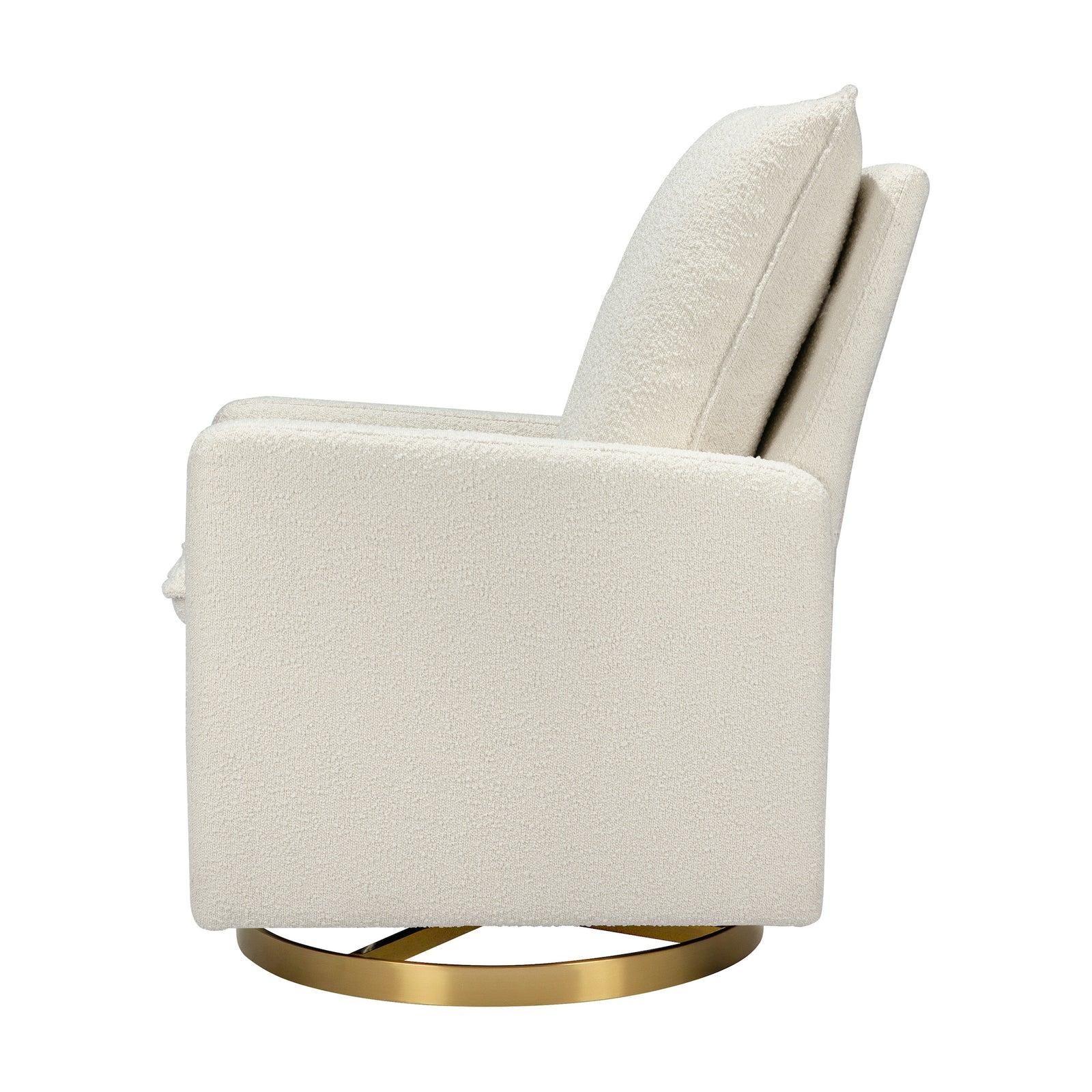 Cali Pillowback Swivel Glider | Boucle