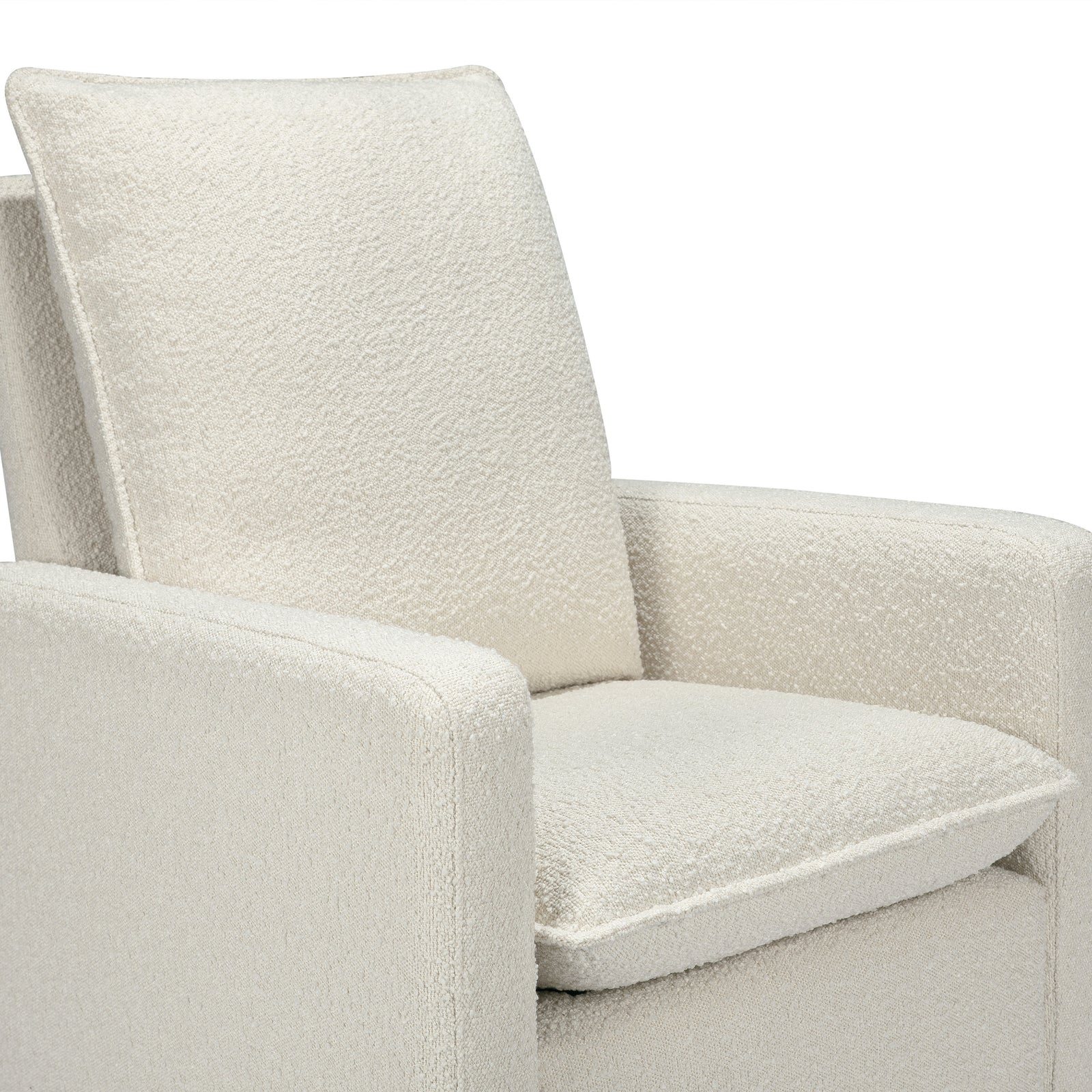 Cali Pillowback Swivel Glider | Boucle