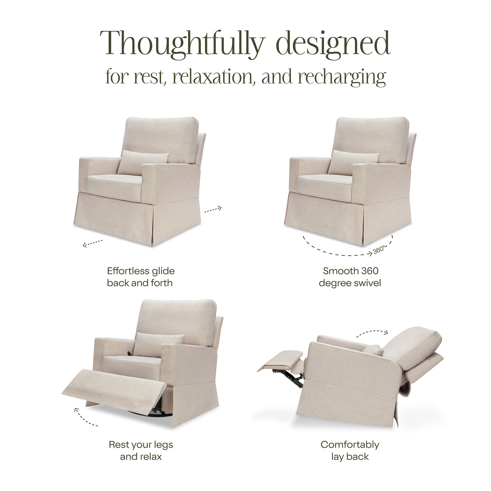 Crawford Recliner + Swivel Glider