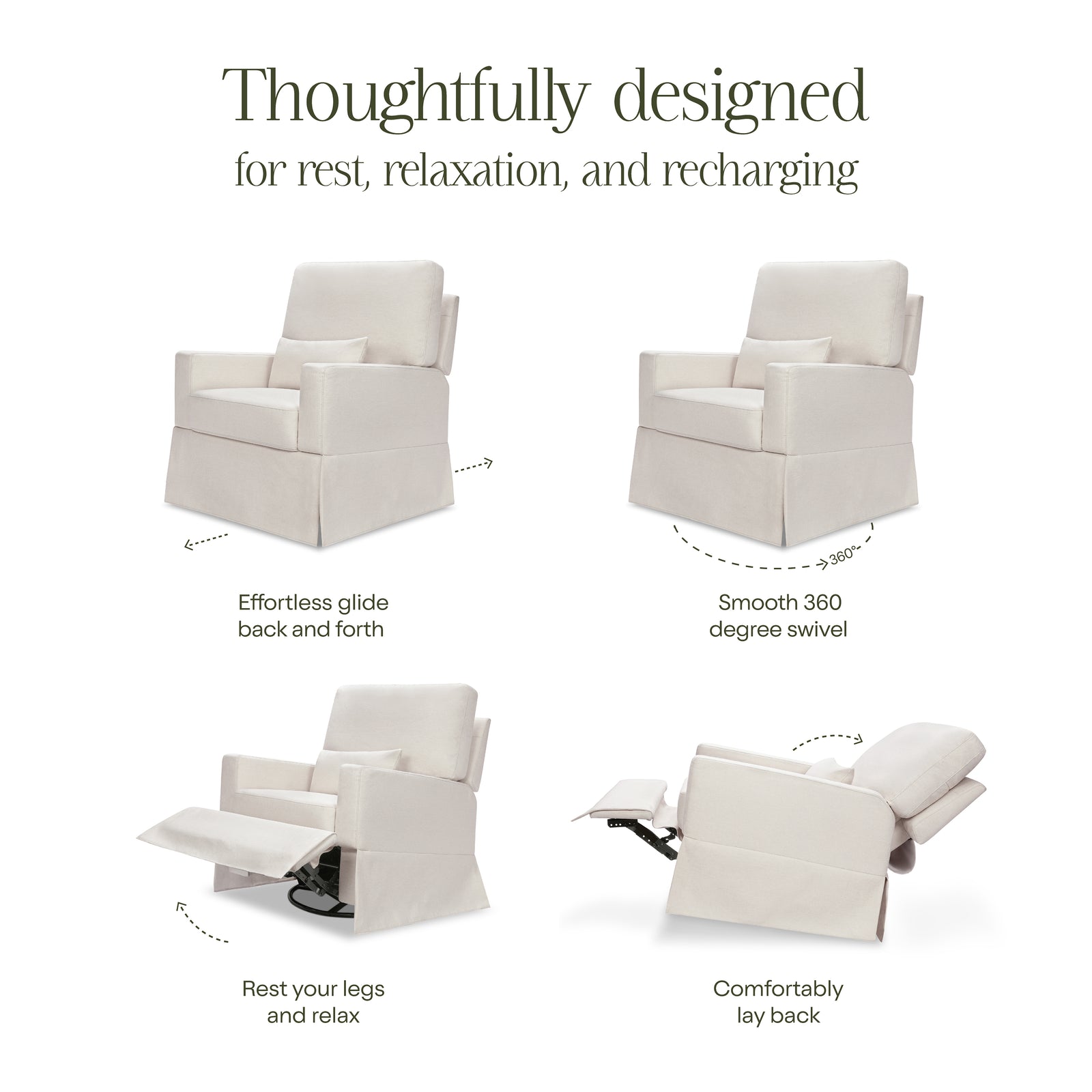 Crawford Recliner + Swivel Glider