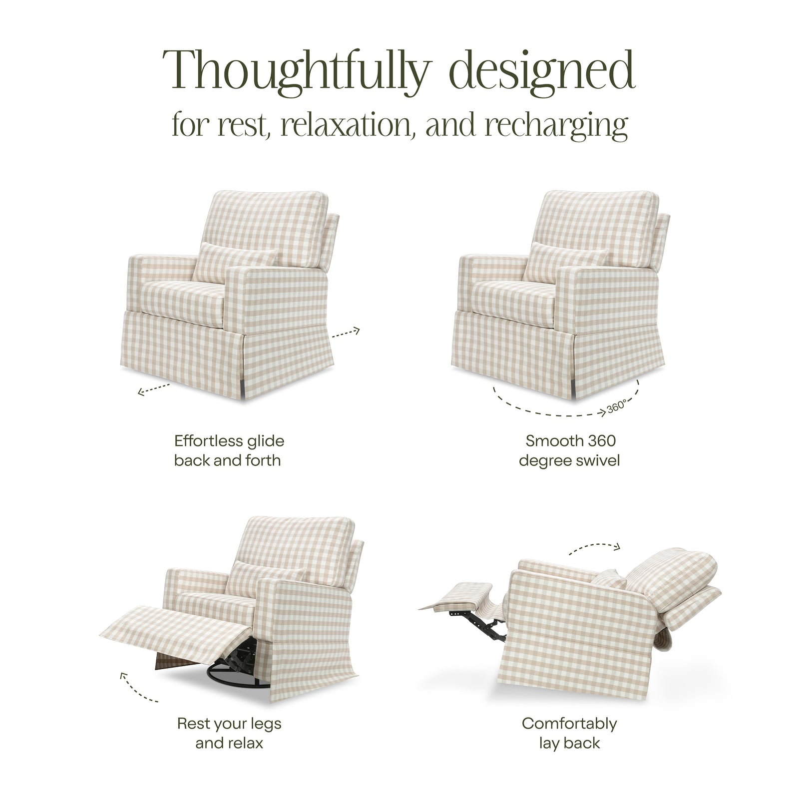 Crawford Recliner + Swivel Glider