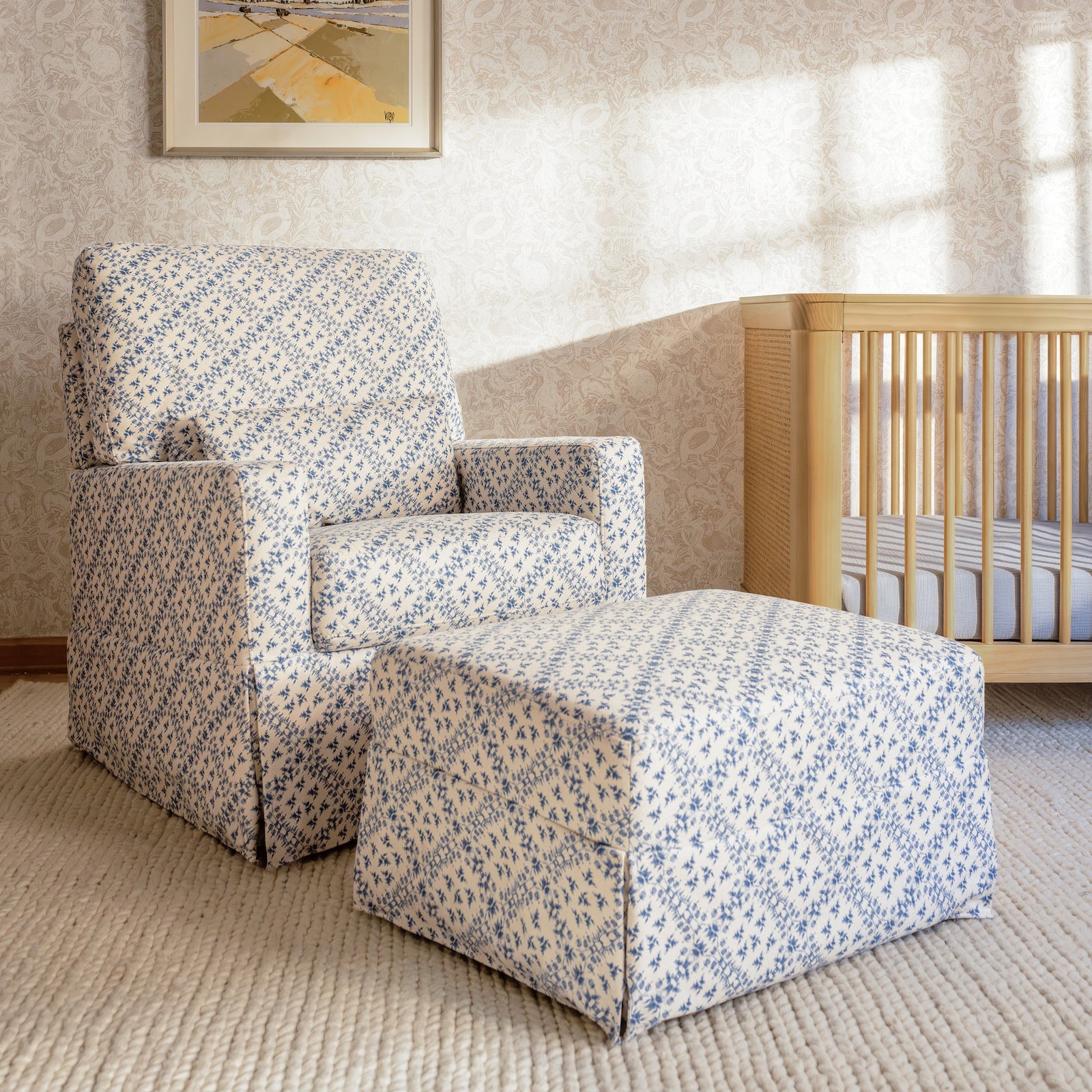 Sarah Flint x Namesake Crawford Gliding Ottoman in Eco-Performance Fabric