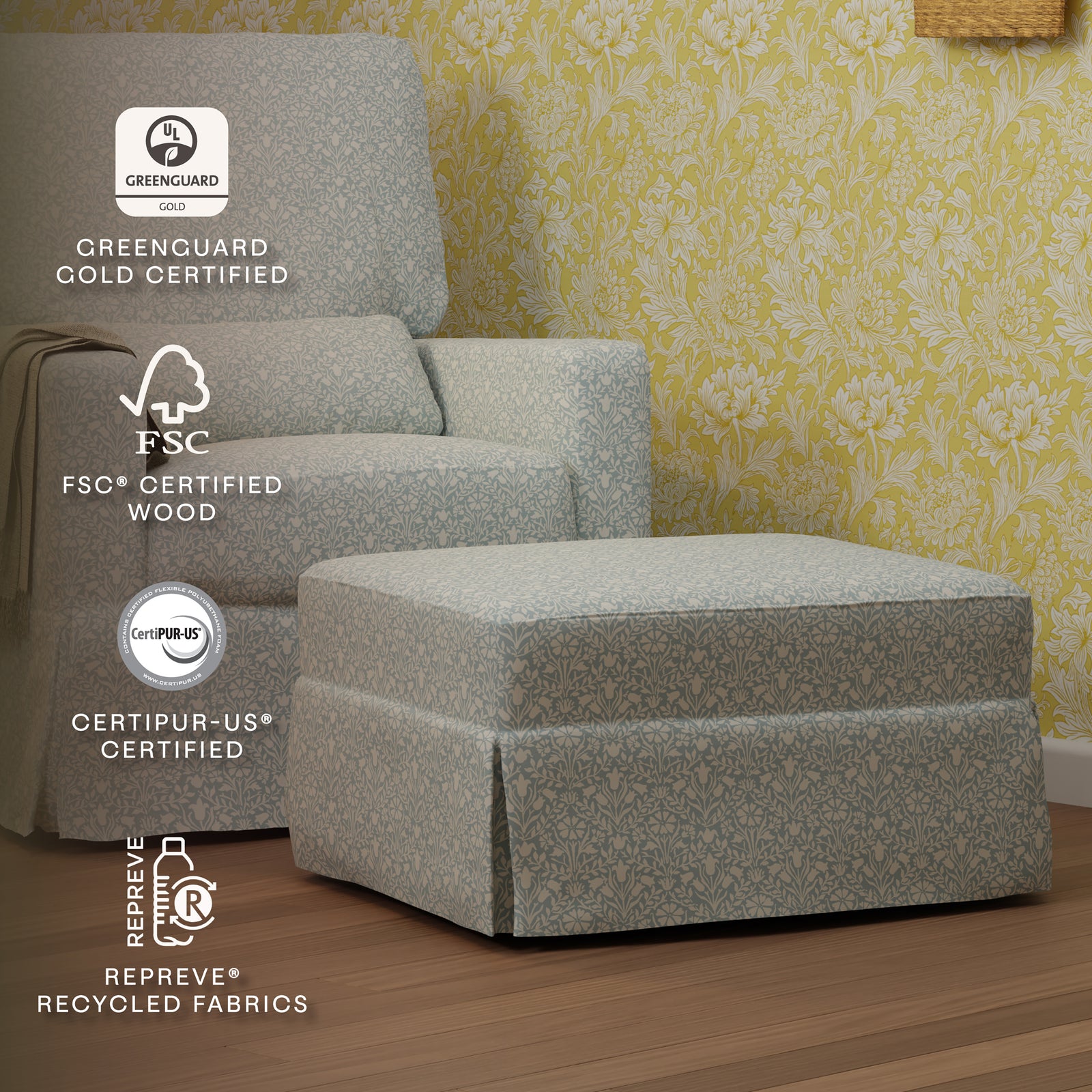 Morris & Co. x Namesake Crawford Gliding Ottoman