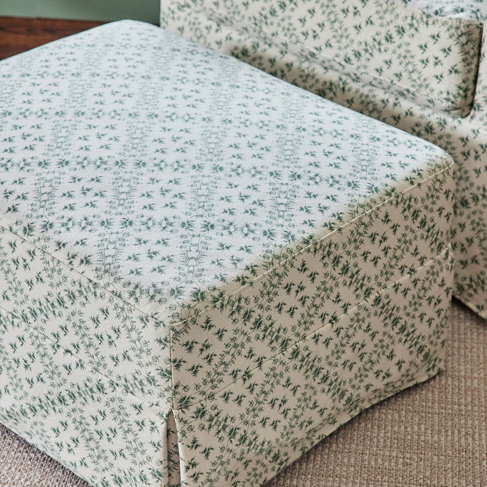 Sarah Flint x Namesake Crawford Gliding Ottoman in Eco-Performance Fabric