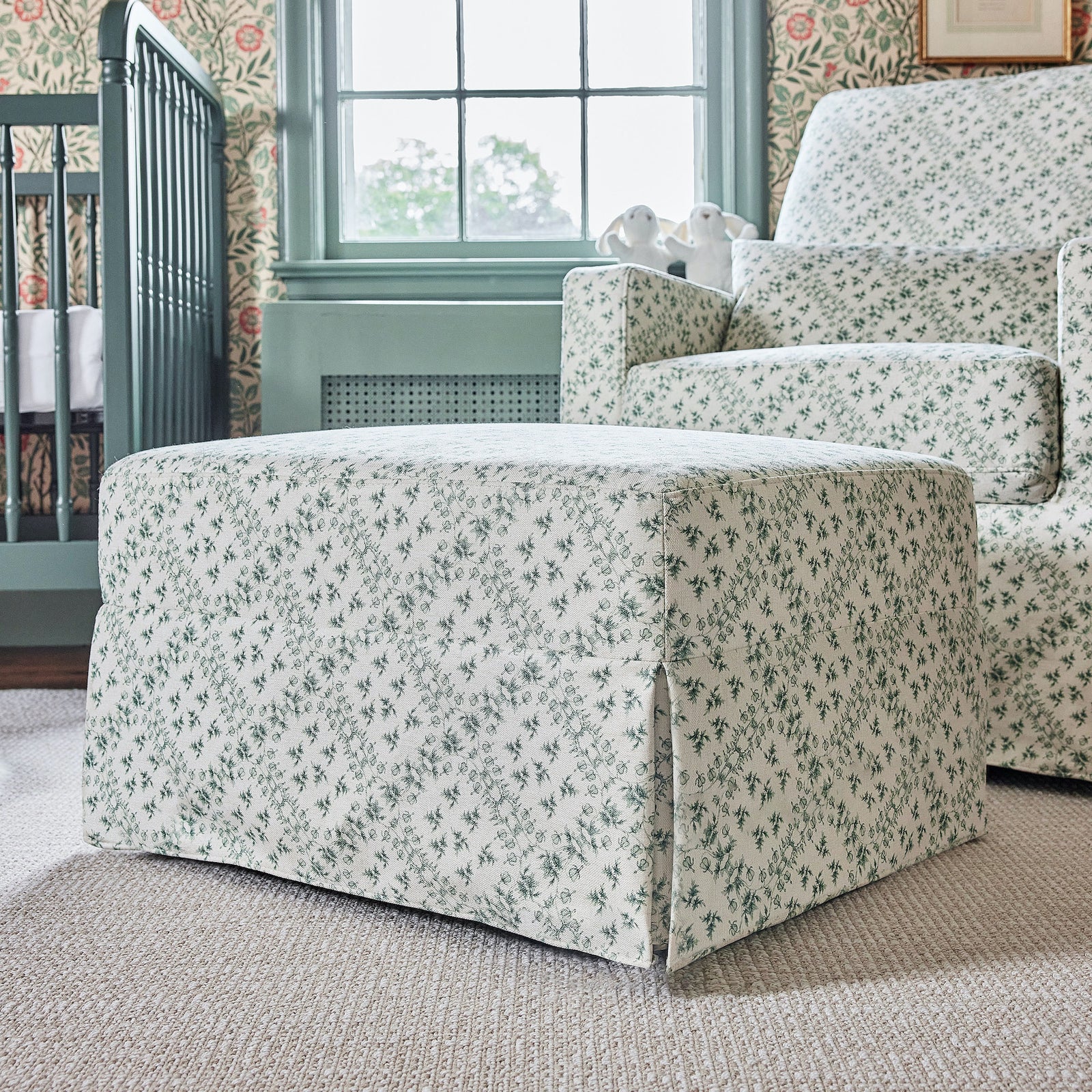 Sarah Flint x Namesake Crawford Gliding Ottoman in Eco-Performance Fabric