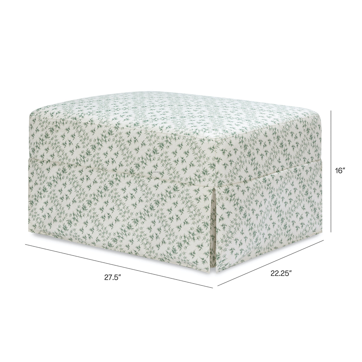 Sarah Flint x Namesake Crawford Gliding Ottoman in Eco-Performance Fabric