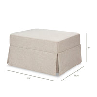 Crawford Gliding Ottoman | Eco-Performance Fabric