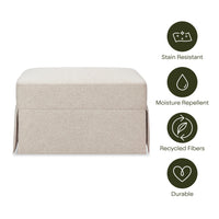 Crawford Gliding Ottoman | Eco-Performance Fabric